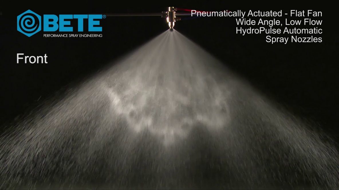 Pneumatically actuated flat fan HydroPulse